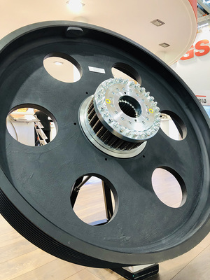 Our large friction clutch RSHD in an overload protection for motors of shredders Our large friction clutch RSHD in an overload protection for motors of shredders